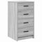 vidaXL Dressing Table 3 pcs Grey 40 x 41 x 135 cm Engineered wood