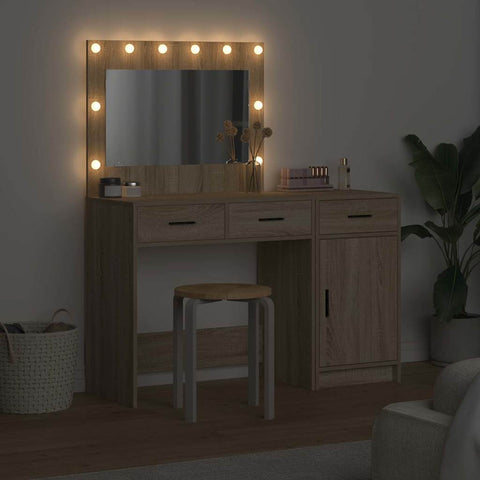 vidaXL Dressing Table 2 pcs Brown 40 x 41 x 75 cm Engineered wood