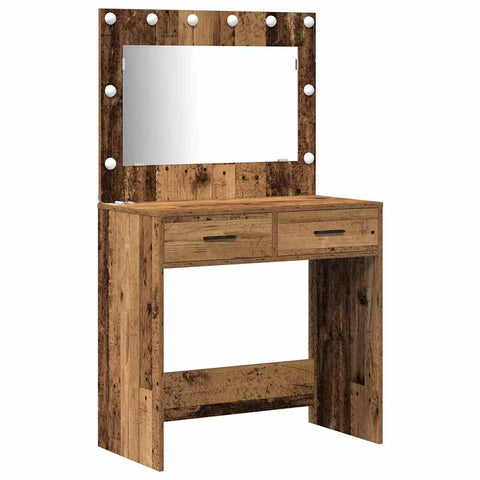 vidaXL Dressing Table 2 pcs Brown 40 x 41 x 75 cm Engineered wood