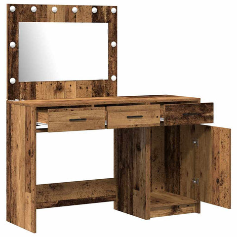 vidaXL Dressing Table 2 pcs Brown 40 x 41 x 75 cm Engineered wood