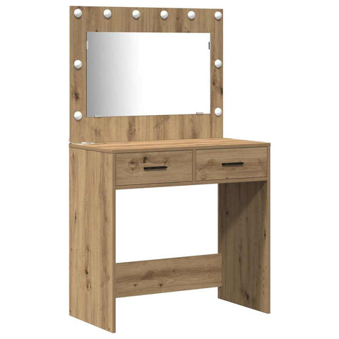 vidaXL Dressing Table 2 pcs Brown 40 x 41 x 75 cm Engineered wood