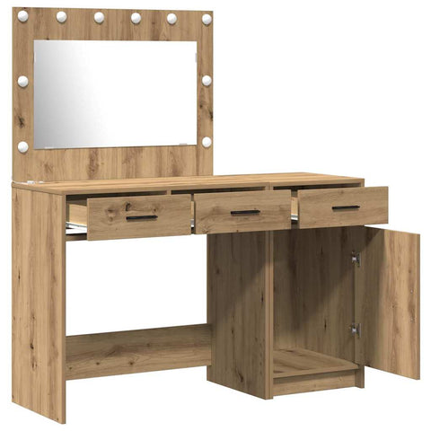 vidaXL Dressing Table 2 pcs Brown 40 x 41 x 75 cm Engineered wood