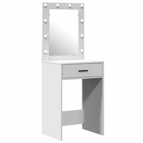 vidaXL Dressing Table 2 pcs White 50 x 41 x 135 cm Engineered wood