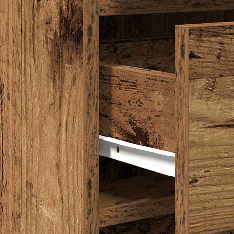 vidaXL Dressing Table 2 pcs Brown 50 x 41 x 135 cm Engineered wood