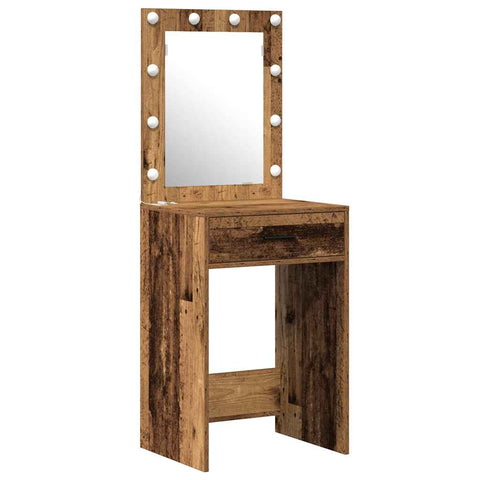 vidaXL Dressing Table 2 pcs Brown 50 x 41 x 135 cm Engineered wood