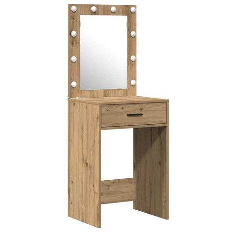 vidaXL Dressing Table 2 pcs Brown 50 x 41 x 135 cm Engineered wood