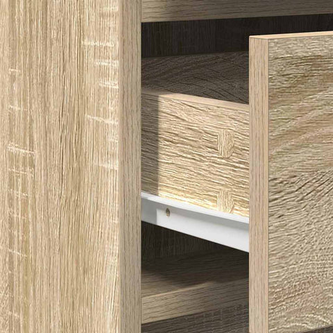 vidaXL Dressing Table 3 pcs Brown 40 x 41 x 75 cm Engineered wood