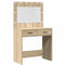 vidaXL Dressing Table 3 pcs Brown 40 x 41 x 75 cm Engineered wood