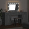vidaXL Dressing Table 3 pcs Grey 40 x 41 x 75 cm Engineered wood