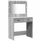 vidaXL Dressing Table 3 pcs Grey 40 x 41 x 75 cm Engineered wood
