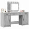 vidaXL Dressing Table 3 pcs Grey 40 x 41 x 75 cm Engineered wood