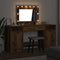 vidaXL Dressing Table 3 pcs Brown 40 x 41 x 75 cm Engineered wood