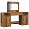vidaXL Dressing Table 3 pcs Brown 40 x 41 x 75 cm Engineered wood