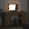 vidaXL Dressing Table 3 pcs Brown 40 x 41 x 75 cm Engineered wood