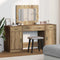 vidaXL Dressing Table 3 pcs Brown 40 x 41 x 75 cm Engineered wood