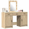 vidaXL Dressing Table with Door Brown 50 x 41 x 135 cm Engineered wood