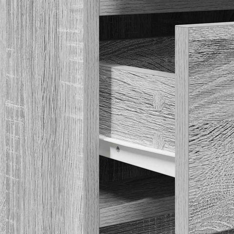vidaXL Dressing Table with Door Grey 50 x 41 x 135 cm Engineered wood