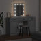 vidaXL Dressing Table with Door Grey 50 x 41 x 135 cm Engineered wood