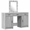vidaXL Dressing Table with Door Grey 50 x 41 x 135 cm Engineered wood