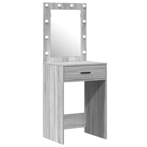 vidaXL Dressing Table with Door Grey 50 x 41 x 135 cm Engineered wood