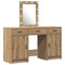 vidaXL Dressing Table with Door Brown 50 x 41 x 135 cm Engineered wood