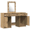 vidaXL Dressing Table with Door Brown 50 x 41 x 135 cm Engineered wood