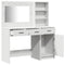 vidaXL Dressing Table 2 pcs White 78.5 x 41 x 135 cm Engineered wood