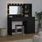 vidaXL Dressing Table 2 pcs Black 78.5 x 41 x 135 cm Engineered wood