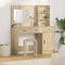vidaXL Dressing Table 2 pcs Brown 78.5 x 41 x 135 cm Engineered wood