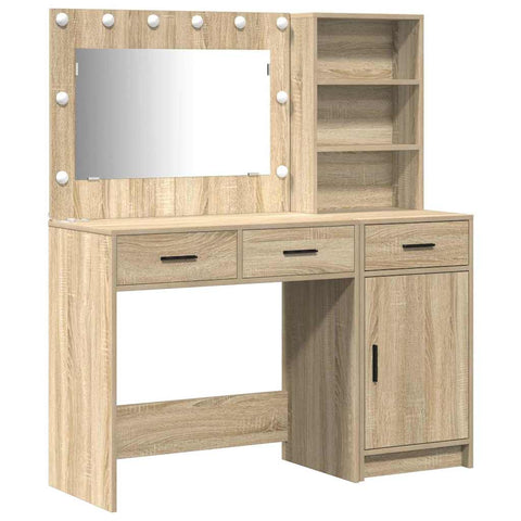 vidaXL Dressing Table 2 pcs Brown 78.5 x 41 x 135 cm Engineered wood
