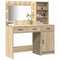 vidaXL Dressing Table 2 pcs Brown 78.5 x 41 x 135 cm Engineered wood