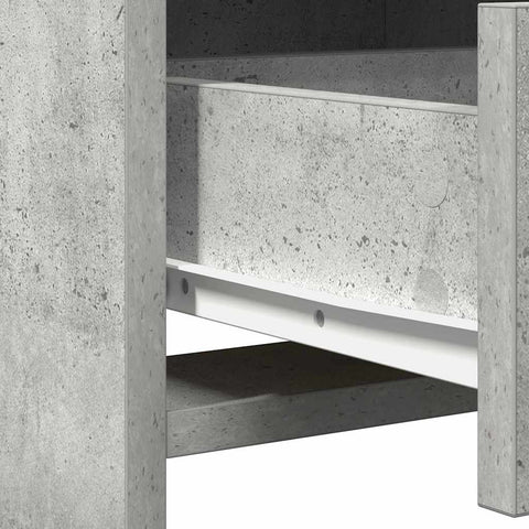 vidaXL Dressing Table 2 pcs Grey 78.5 x 41 x 135 cm Engineered wood