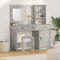 vidaXL Dressing Table 2 pcs Grey 78.5 x 41 x 135 cm Engineered wood