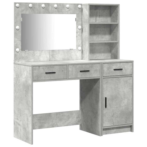 vidaXL Dressing Table 2 pcs Grey 78.5 x 41 x 135 cm Engineered wood