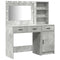 vidaXL Dressing Table 2 pcs Grey 78.5 x 41 x 135 cm Engineered wood