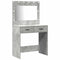 vidaXL Dressing Table 2 pcs Grey 78.5 x 41 x 135 cm Engineered wood