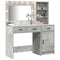 vidaXL Dressing Table 2 pcs Grey 78.5 x 41 x 135 cm Engineered wood