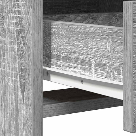 vidaXL Dressing Table 2 pcs Grey 78.5 x 41 x 135 cm Engineered wood