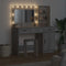 vidaXL Dressing Table 2 pcs Grey 78.5 x 41 x 135 cm Engineered wood