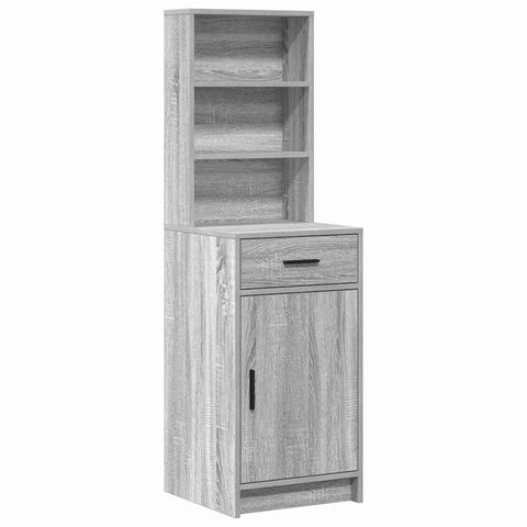 vidaXL Dressing Table 2 pcs Grey 78.5 x 41 x 135 cm Engineered wood
