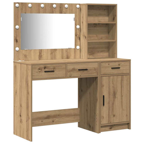 vidaXL Dressing Table 2 pcs Brown 78.5 x 41 x 135 cm Engineered wood