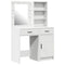 vidaXL Dressing Table Set 2 pcs White 50 x 41 x 135 cm Engineered wood