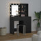 vidaXL Dressing Table Set with Drawer 2 pcs Black oak 50 x 41 x 135 cm