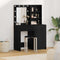 vidaXL Dressing Table Set with Drawer 2 pcs Black oak 50 x 41 x 135 cm