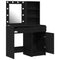 vidaXL Dressing Table Set with Drawer 2 pcs Black oak 50 x 41 x 135 cm