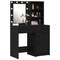 vidaXL Dressing Table Set with Drawer 2 pcs Black oak 50 x 41 x 135 cm