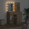 vidaXL Dressing Table Set with Shelf 2 pcs Sonoma Oak 50 x 41 x 135 cm