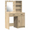 vidaXL Dressing Table Set with Shelf 2 pcs Sonoma Oak 50 x 41 x 135 cm