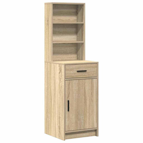 vidaXL Dressing Table Set with Shelf 2 pcs Sonoma Oak 50 x 41 x 135 cm