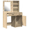 vidaXL Dressing Table Set with Shelf 2 pcs Sonoma Oak 50 x 41 x 135 cm